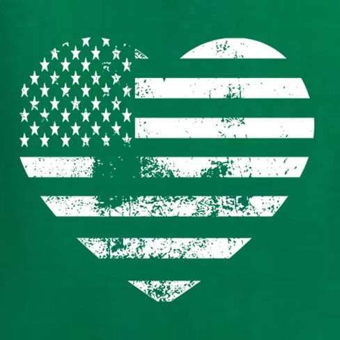 Wild Bobby USA Flag Heart Americana/American Pride Unisex Crewneck Graphic Sweatshirt in Saudi Arabia