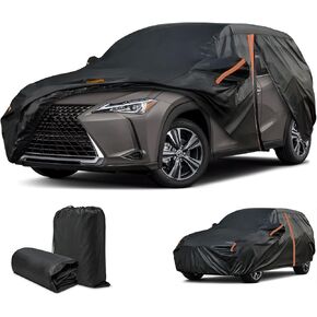 غطاء لسيارة Lexus UX200 UX250h UX300h، غطاء UX مناسب حسب الطلب 2019-2025، غطاء سيارة SUV مع سحاب باب/شريط عاكس/جيوب مرآة/أشرطة مقاومة للرياح، أغطية خارجية كاملة للحماية من الغبار والشمس in Kuwait