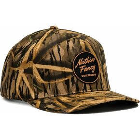 Nuthin Fancy Comus Snapback Hat, Everyday 5-Panel High Crown Canvas Trucker Hat for Men & Women in Kuwait