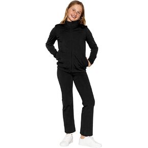 STRETCH IS COMFORT Girl’s Cadet Jacket and Jogger Sweatsuit Set | Child 4-16 in Kuwait