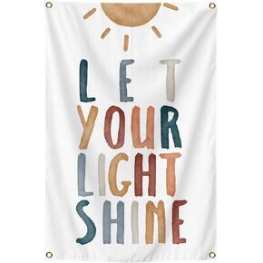 Let Your Light Shine Christian Wall Art Posters Tapestry 2x3 Ft Aesthetic Poster for Teen Boys Girls Bedroom and College Dorm Wall Decor Gifts in Saudi Arabia