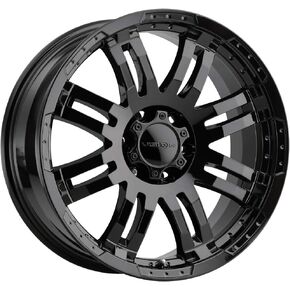 Vision Off-Road 375 Custom Wheel - 17x8.5, 25 Offset, 6x139.7 Bolt Pattern, 106.2mm Hub - Gloss Black Rim in Kuwait