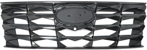 FZJDSD Black Chrome Front Grille with Camera Hole 86350N9110 Compatible with Hyundai Tucson 2022-2024 in Saudi Arabia