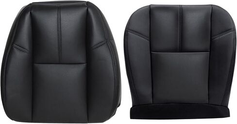 غطاء مقعد جلدي بديل للسائق أو الركاب باللون الأسود من FZJDSD متوافق مع Chevy Silverado Tahoe Avalanche Suburban GMC Sierra Yukon 2007 2008 2009 2010 2011 2012 2013 2014 in Saudi Arabia