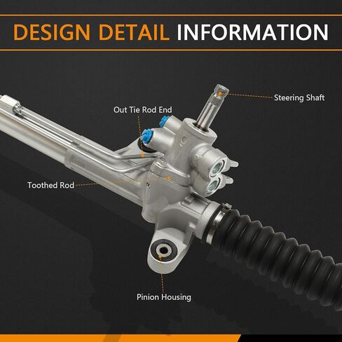 Power Rack and Pinion Steering Assembly for Honda Accord 2003-2007, for ACURA TL 2004-2008 Steering Rack and Pinion 1024 53601-SDA-A04 in Saudi Arabia