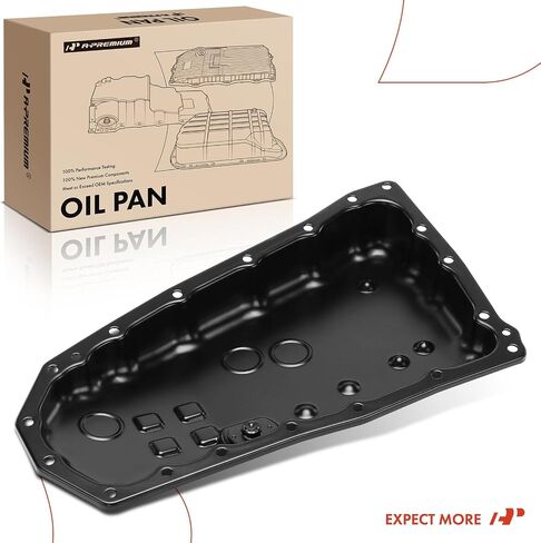 A-Premium Transmission Oil Pan with Drain Plug Compatible with Mitsubishi Outlander 2016-2020, Outlander Sport 2015-2024, Lancer 2016-2017, 2.0L 2.4L, Replaces 2705A048, 2705A062 in Saudi Arabia