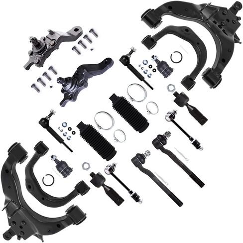 ASAPE 18 Pcs Suspension Kit - Fit 1996-2002 for Toyota 4Runner, Include - Front Lower and Right Control Arm Tie Rod End Steering Rack Boot OE 4553535010 ES3547 in Saudi Arabia