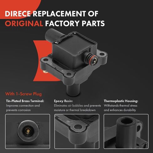 A-Premium 3 Ignition Coil with 3 Spark Plug Wire and 6 Iridium Spark Plug Compatible with Mercedes-Benz C280 1994-1996, C36 AMG 1995-1996, E320 1994-1995, S320/SL320 1994-1996, 300CE/300E/300TE 1993 in Saudi Arabia
