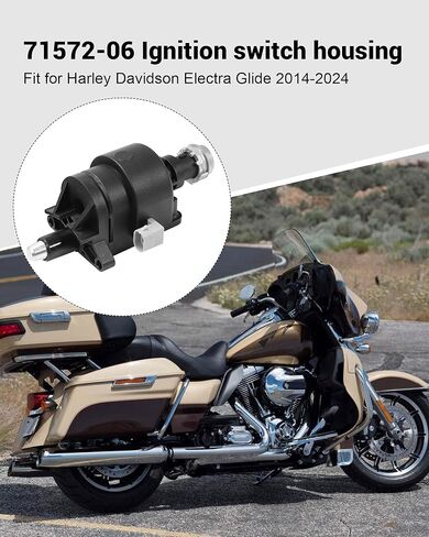 71572-06 مجموعة مبيت مفتاح الإشعال مناسبة لـ Harley Davidson 2006-2013 Touring Street Electra Road Tri Glide Road King، استبدال #11753، 71400012B-003 in Kuwait