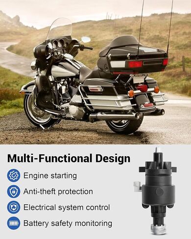 71572-06 مجموعة مبيت مفتاح الإشعال مناسبة لـ Harley Davidson 2006-2013 Touring Street Electra Road Tri Glide Road King، استبدال #11753، 71400012B-003 in Kuwait