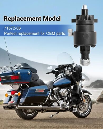 71572-06 مجموعة مبيت مفتاح الإشعال مناسبة لـ Harley Davidson 2006-2013 Touring Street Electra Road Tri Glide Road King، استبدال #11753، 71400012B-003 in Kuwait