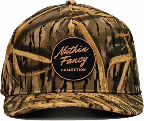 Nuthin Fancy Comus Snapback Hat, Everyday 5-Panel High Crown Canvas Trucker Hat for Men & Women in Kuwait