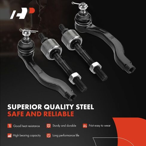 A-Premium Set of 6, Front Lower Ball Joint, Inner Outer Tie Rod End, Compatible with Honda Civic 1988-1991, CRX 1988-1991 in Saudi Arabia