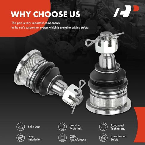 A-Premium 2 x Front Lower Ball Joint, Compatible with Nissan Maxima 1995-1999 & Infiniti I30 1996-1999 in Saudi Arabia