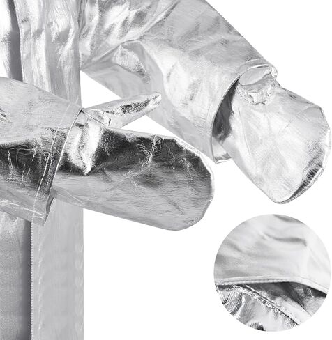 Heat Resistant Clothes - Anti Thermal Radiation, 1000 Degree Flameproof Aluminium Foil Suit in Saudi Arabia