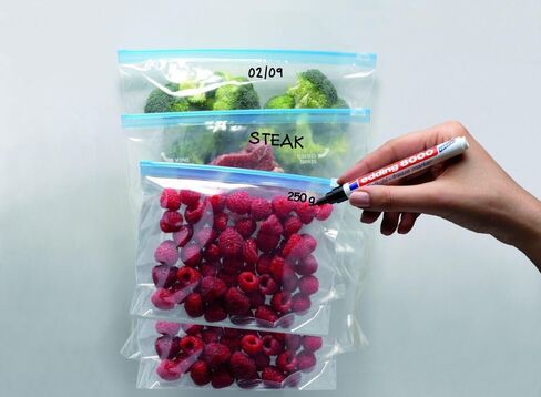 edding 8000 freeze marker - black - 1 frost-resistant marker - round nib 1 mm - for labelling freezer bags and freezer containers - ideal for cold stores, laboratories, Tupperware, freezers. in Saudi Arabia