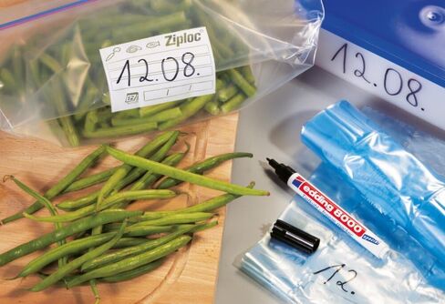 edding 8000 freeze marker - black - 1 frost-resistant marker - round nib 1 mm - for labelling freezer bags and freezer containers - ideal for cold stores, laboratories, Tupperware, freezers. in Saudi Arabia