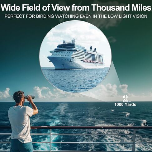 Aurosports 10X25 Compact Binoculars for Adults - Large View High Powered Binoculars for Kids Bird Watching - Easy Focus HD Binoculars Lightweight Binocular for Sports Hunting in Kuwait