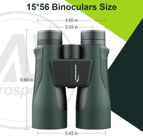 Aurosports 10X25 Compact Binoculars for Adults - Large View High Powered Binoculars for Kids Bird Watching - Easy Focus HD Binoculars Lightweight Binocular for Sports Hunting in Kuwait