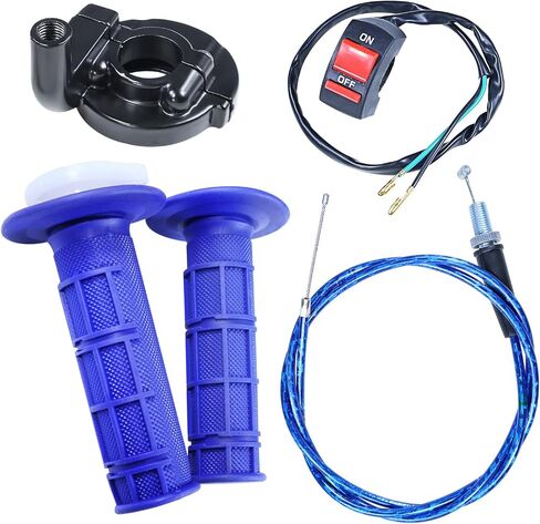 22mm Throttle Cable Grips Assembly for 110cc 125cc SSR Coolster Apollo CRF50 Roketa Pit Dirt Bike Coleman CT100U CC100X CT200U BT200X Motovox MBX10 MBX11 MBX12 Baja Doodle Bug DB30 Mini Bike Red in Saudi Arabia