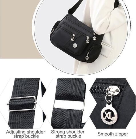 Crossbody Bags for Women, Women Shoulder Handbag Roomy Multiple Pockets Bag Ladies Crossbody Purse Fashion Tote in Saudi Arabia