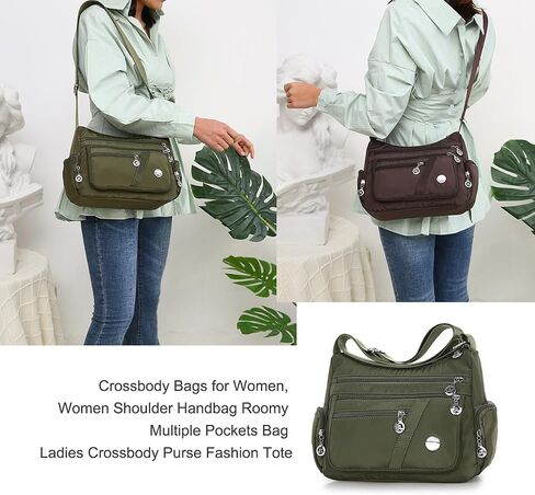 Crossbody Bags for Women, Women Shoulder Handbag Roomy Multiple Pockets Bag Ladies Crossbody Purse Fashion Tote in Saudi Arabia