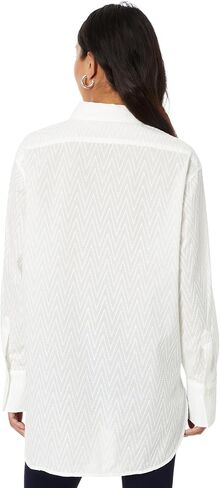 Tommy Hilfiger Women's Long Sleeve Chevron Dobby Tunic in Saudi Arabia