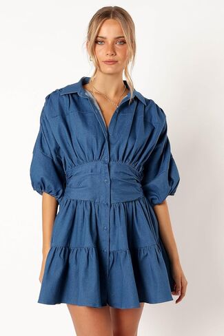 فستان فرانسيس قصير الأكمام للنساء من Petal & Pup in Saudi Arabia