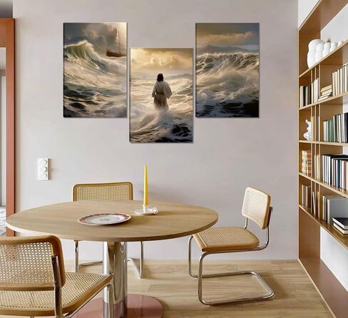 Zen Canvas Wall Art White Lotus Floral Bloom In Water Picture Wall Decor Lotus Poster Print Artwork for Yoga Spa Meditation Spiritual Room Bathroom Living Room Office in Saudi Arabia