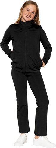 STRETCH IS COMFORT Girl’s Cadet Jacket and Jogger Sweatsuit Set | Child 4-16 in Kuwait