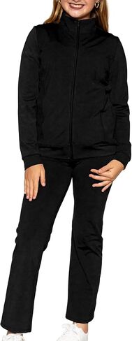 STRETCH IS COMFORT Girl’s Cadet Jacket and Jogger Sweatsuit Set | Child 4-16 in Kuwait