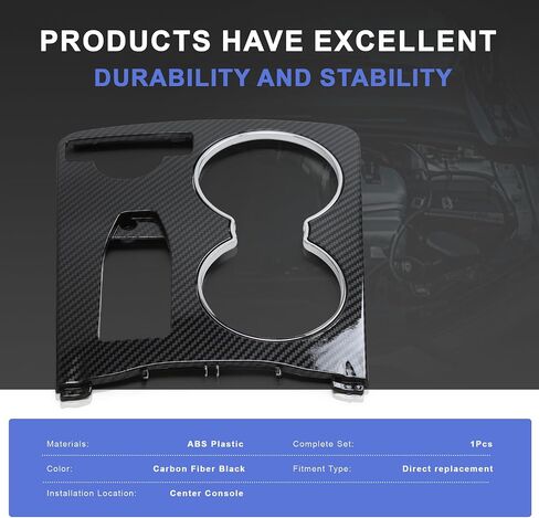 A2046800307 A2046802308 Center Console Cup Holder Trim Cover Compatible with Mercedes-Benz C180 C200 C220 C230 C250 C280 C300 C350 E250 E300 E350 C207 S204 W204(Beige) in Saudi Arabia