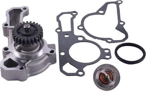 Water Pump + Thermostat Compatible with John Deere Tractors Front Mowers Gators 6x4 425 445 325 335 345 F725 F911 GX325 GX345 Kawasaki FD661 FD611 FD620 FD620V FD620D in Saudi Arabia