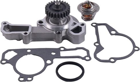 Water Pump + Thermostat Compatible with John Deere Tractors Front Mowers Gators 6x4 425 445 325 335 345 F725 F911 GX325 GX345 Kawasaki FD661 FD611 FD620 FD620V FD620D in Saudi Arabia