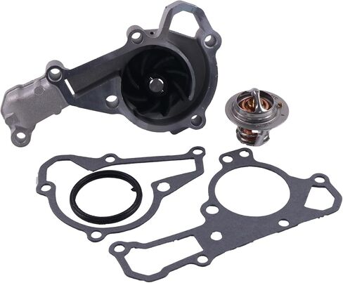Water Pump + Thermostat Compatible with John Deere Tractors Front Mowers Gators 6x4 425 445 325 335 345 F725 F911 GX325 GX345 Kawasaki FD661 FD611 FD620 FD620V FD620D in Saudi Arabia