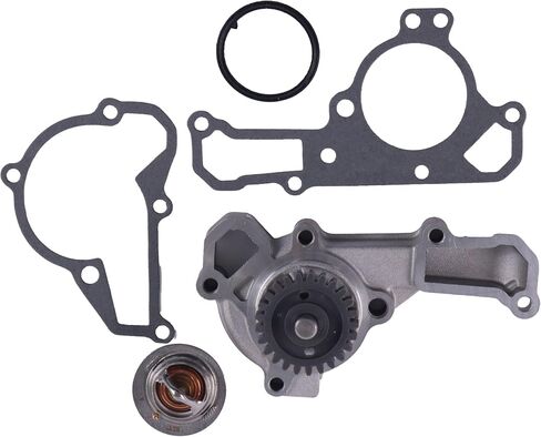 Water Pump + Thermostat Compatible with John Deere Tractors Front Mowers Gators 6x4 425 445 325 335 345 F725 F911 GX325 GX345 Kawasaki FD661 FD611 FD620 FD620V FD620D in Saudi Arabia