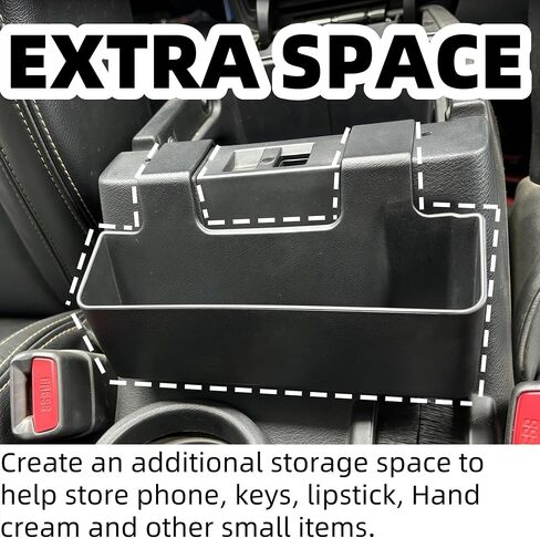 Oudesi Center Console Hanging Box Storage Organizer Fit for 2007-2017 Jeep Wrangler JK, Car Hanging Armrest Storage Box, Organizer Tray Armrest Storage Interior Accessories in Saudi Arabia