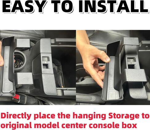 Oudesi Center Console Hanging Box Storage Organizer Fit for 2007-2017 Jeep Wrangler JK, Car Hanging Armrest Storage Box, Organizer Tray Armrest Storage Interior Accessories in Saudi Arabia