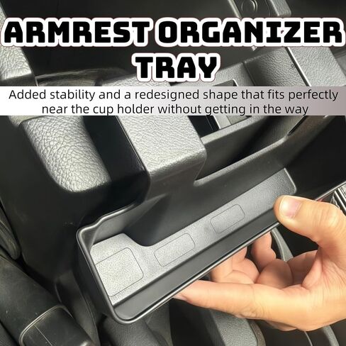 Oudesi Center Console Hanging Box Storage Organizer Fit for 2007-2017 Jeep Wrangler JK, Car Hanging Armrest Storage Box, Organizer Tray Armrest Storage Interior Accessories in Saudi Arabia