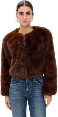 [BLANKNYC] womens Faux Fur Jacket in Saudi Arabia