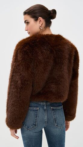 [BLANKNYC] womens Faux Fur Jacket in Saudi Arabia