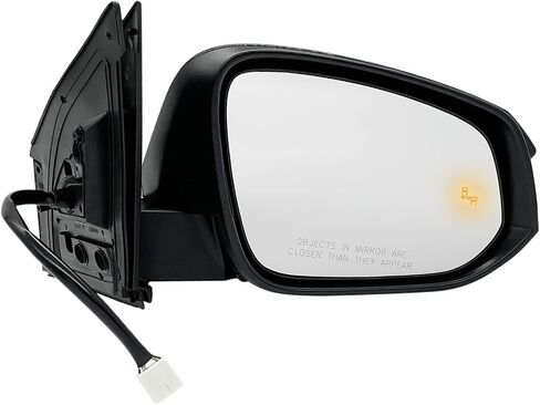 APA Replacement for Exterior Side View Mirror 2015-2018 RAV4 with BSD Turn Signal Power Heated Glossy Cap Driver Left Side 879400R190 TO1320343 in Saudi Arabia