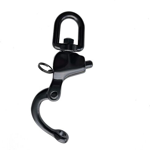 316 Stainless Steel Swivel Eye Snap Shackle, 124mm(4.88") Quick Release Shackle, Sailing Rigging, SCBA Mask Clip, Spinnaker Halyard Shackle, Silver in Saudi Arabia