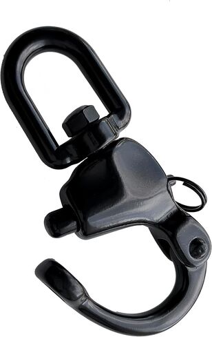 316 Stainless Steel Swivel Eye Snap Shackle, 124mm(4.88") Quick Release Shackle, Sailing Rigging, SCBA Mask Clip, Spinnaker Halyard Shackle, Silver in Saudi Arabia
