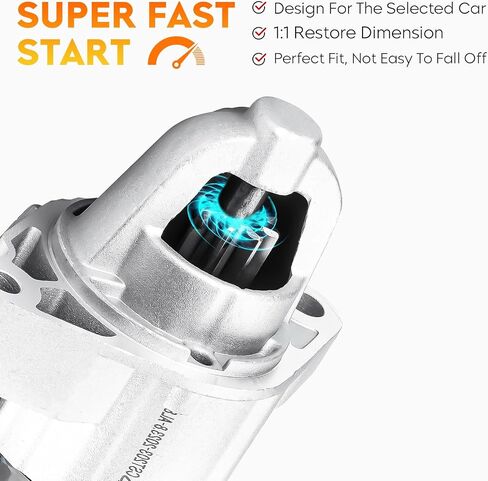 Starter for L4 2.4L Honda Accord 2003-2005, Element 2003-2006, Manual Transmission, 410-48088 M0T20371 17387 06312-RAA-505 31200-RAA-A01 31200-RAA-A010-M3 in Saudi Arabia