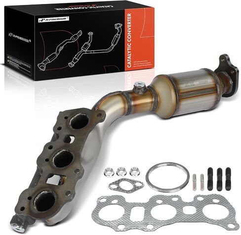A-Premium Front Right Exhaust Manifold Catalytic Converter with Gasket Kit Direct-Fit Compatible with Toyota Tacoma 2012 2013 2014 2015 4.0L, E.P.A. Compliant in Saudi Arabia
