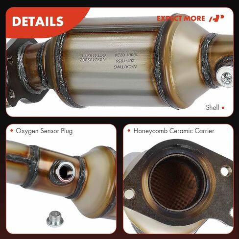 A-Premium Front Right Exhaust Manifold Catalytic Converter with Gasket Kit Direct-Fit Compatible with Toyota Tacoma 2012 2013 2014 2015 4.0L, E.P.A. Compliant in Saudi Arabia