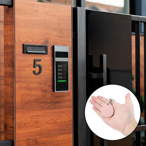 6PCS RFID Fob Holder, Leather Key Fob Holder with Keychain Rings, Smart Proximity ID Card Key Chain Protector Case for RFID Keyfob Token Tag Door Entry Access Control, ID-Keys Cards in Saudi Arabia