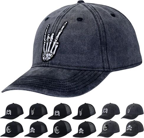 All Saints' Day Skeleton Hands Hat(M,L,XL,XXL),Skull Cap for Men Women in Saudi Arabia