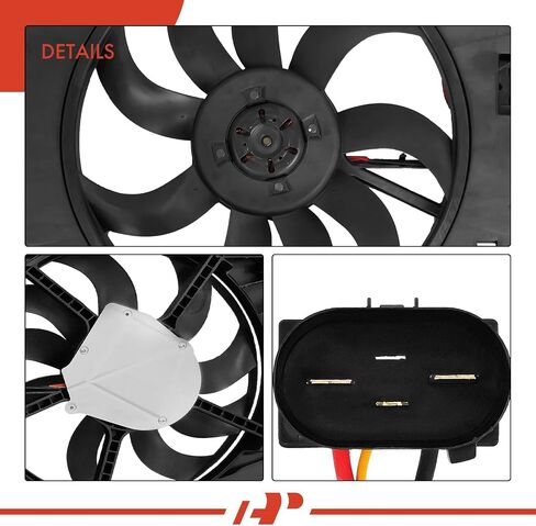 A-Premium Engine Radiator Cooling Fan Assembly with Brushless Motor Compatible with Select Chrysler Models - Pacifica 2017-2022, Voyager 2020-2022, 3.6L - Replace# 68232442AB in Saudi Arabia